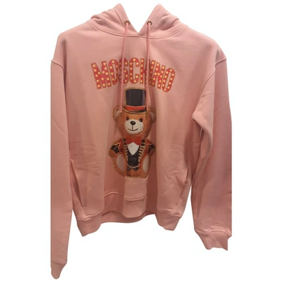 Pre-owned Moschino Pink Cotton Knitwear