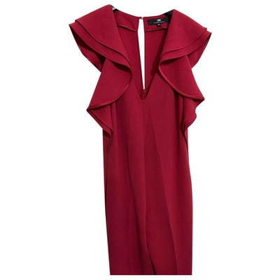 Pre-owned Elisabetta Franchi Jumpsuit In Red