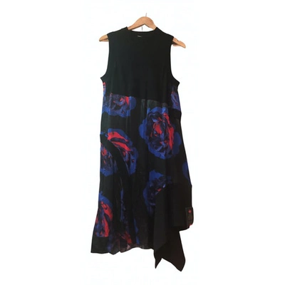 Pre-owned Dkny Wool Mid-length Dress In Multicolour