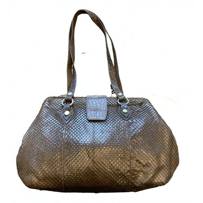 Pre-owned Colombo Brown Python Handbag