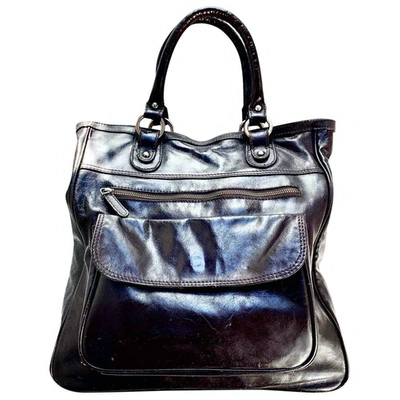 Pre-owned Max Mara Patent Leather Bag In Brown