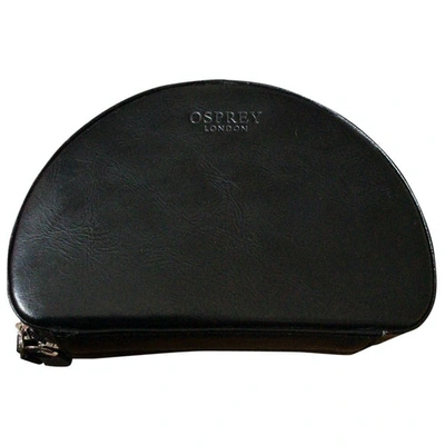 Pre-owned Osprey Leather Purse In Black