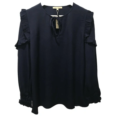 Pre-owned Maje Blue Viscose Top