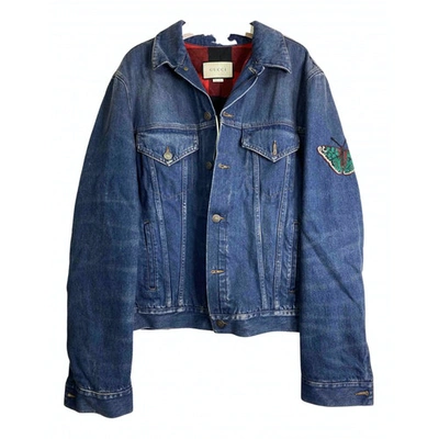 Pre-owned Gucci Blue Denim - Jeans Jacket