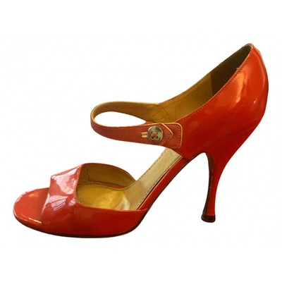 Pre-owned Marc Jacobs Red Patent Leather Sandals