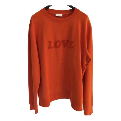 Pre-owned Sandro Orange Cotton Knitwear & Sweatshirts