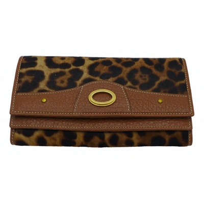 Pre-owned Dolce & Gabbana Leather Wallet In Brown