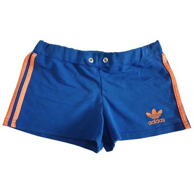 Pre-owned Adidas Originals Blue Cotton - Elasthane Shorts