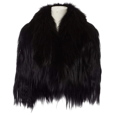 Pre-owned Lanvin Black Fur Jacket