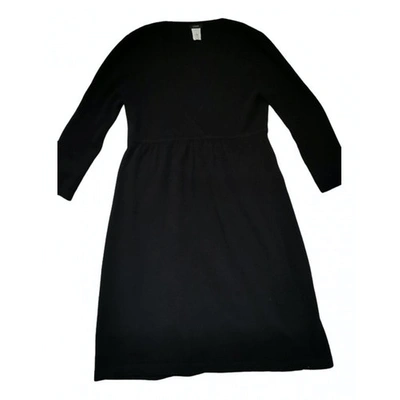 Pre-owned Jcrew Cashmere Mid-length Dress In Black