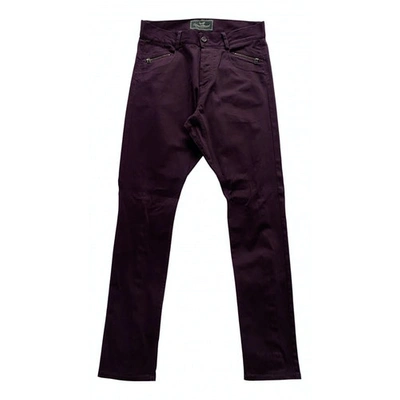 Pre-owned Unconditional Purple Denim - Jeans Trousers
