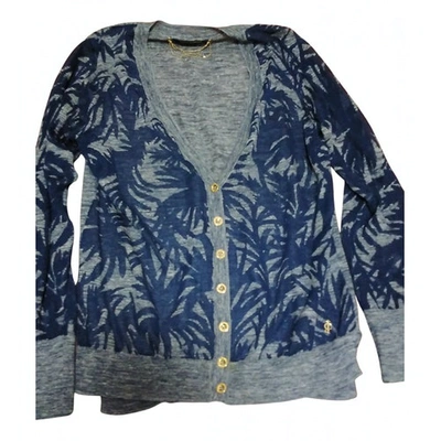 Pre-owned Juicy Couture Wool Cardigan In Blue