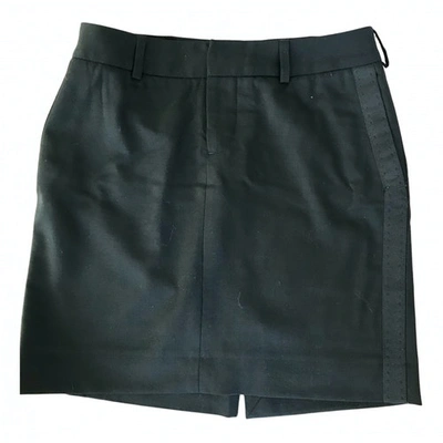 Pre-owned Zadig & Voltaire Wool Mini Skirt In Black