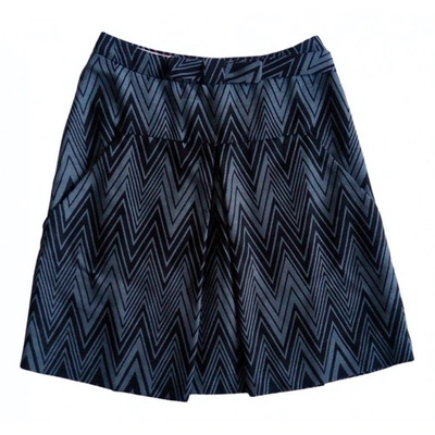 Pre-owned Cacharel Wool Mini Skirt In Blue