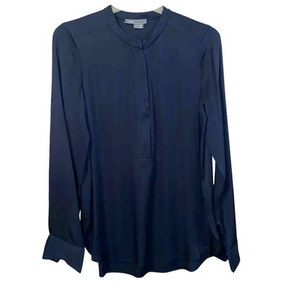 Pre-owned Vince Silk Tunic In Blue