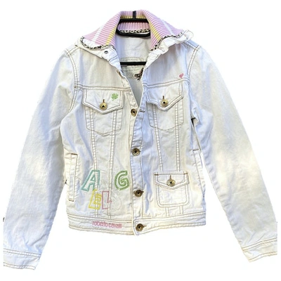 Pre-owned Roberto Cavalli Jacket In White