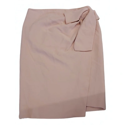 Pre-owned Genny Mini Skirt In Pink