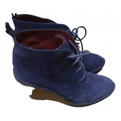 Pre-owned Marc By Marc Jacobs Boots In Blue