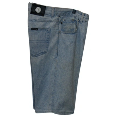 Pre-owned Trussardi Blue Denim - Jeans Shorts
