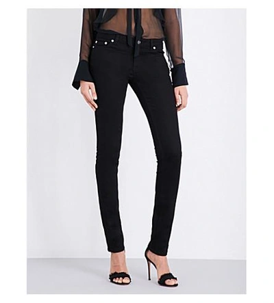 Givenchy Star-printed Low-rise Skinny Jeans In Blk