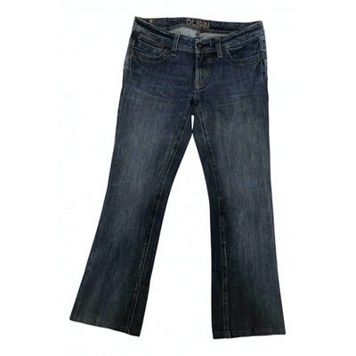 Pre-owned Dl1961 Blue Cotton - Elasthane Jeans