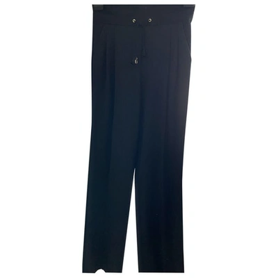 Pre-owned Mangano Wool Large Pants In Black