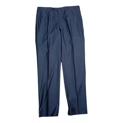 Pre-owned Canali Wool Trousers