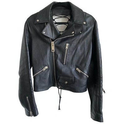 Pre-owned Yang Li Black Leather Jacket