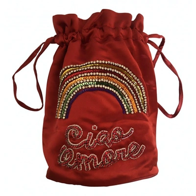 Pre-owned Giada Benincasa Glitter Handbag In Red