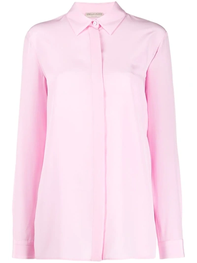 Emilio Pucci Button Front Shirt In Pink