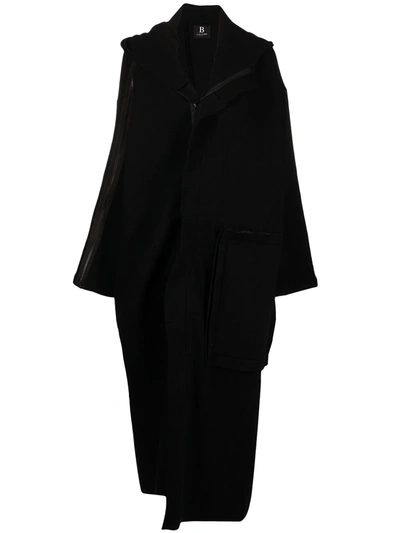 Yohji Yamamoto Slit-sleeved Coat In Black