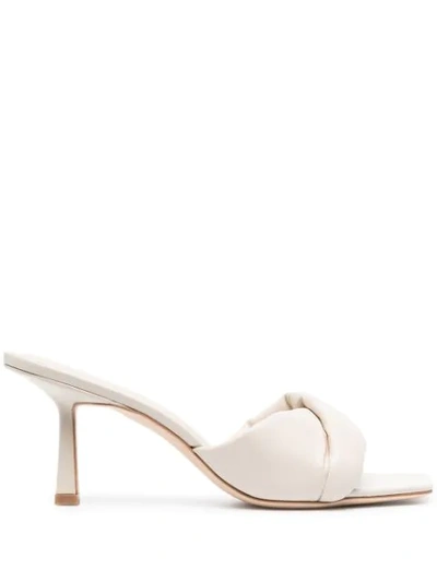 Studio Amelia Padded Crossover-detail Sandals In Neutrals