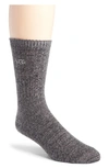 Ugg Trey Rib Crew Socks In Black