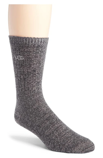 Ugg Trey Rib Crew Socks In Navy