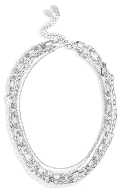 8 Other Reasons Jong Layered Necklace In Silver