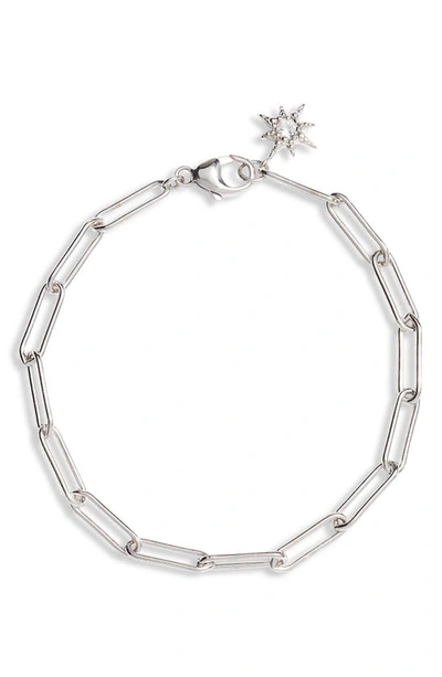 Anzie Paper Clip Starburst Bracelet In Silver