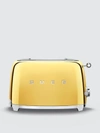 Smeg 2 Slice Toaster In Gold