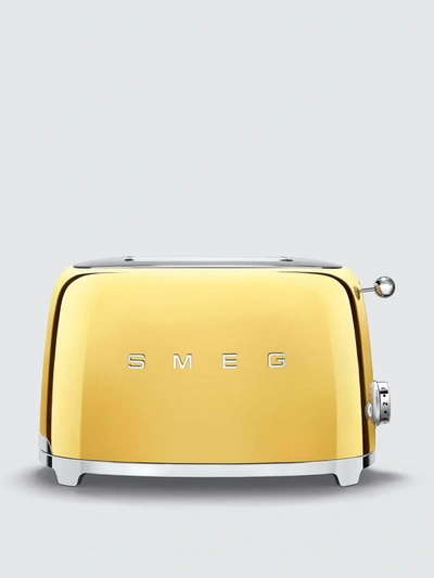 Smeg 2 Slice Toaster In Gold