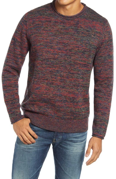 Schott Mixed Cotton Crewneck Sweater In Multicolor