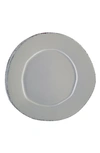Vietri Lastra Stoneware Dinner Plate In Gray