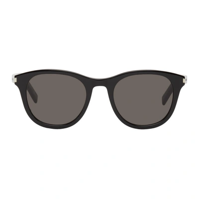 Saint Laurent Black Sl 401 Sunglasses In 001 Black