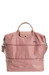 Longchamp Le Pliage Expandable Nylon Tote In Antique Pink