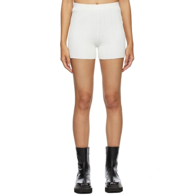 Dion Lee Ssense Exclusive White Float Shorts In Ivory