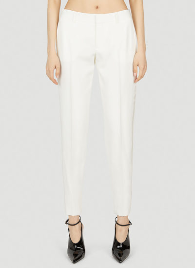 Saint Laurent Trousers In White