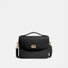 Coach Women's Cassie Leather Crossbody Bag In Black/brass