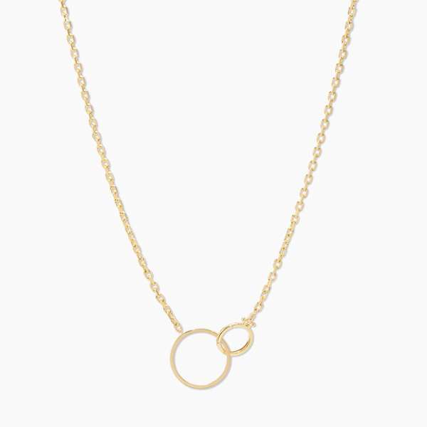 Parker Pendant Necklace In Gold Plated Brass, Women's | ModeSens
