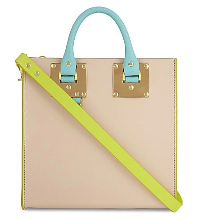 Sophie Hulme Albion Square Small Leather Shopper In Colour Block