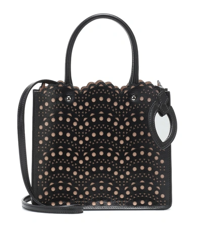 Alaïa Garance 16 Small Leather Tote In Black