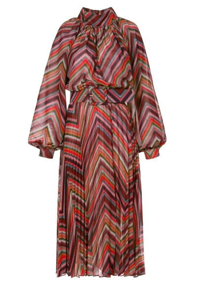 Aggi Della Arabian Spice Midi Dress In Brown