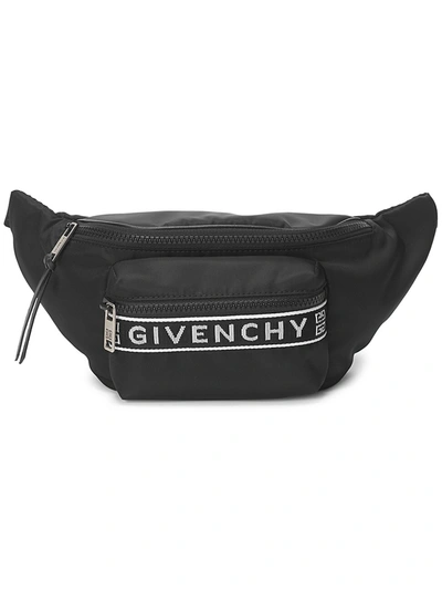 Givenchy Logo Fanny Pack In Black White